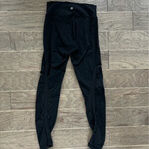 Lululemon wunder under leggings- detailed mesh/lacing on back
